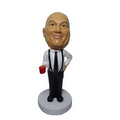 Stock Father's Day Casual Male Coffee & Conversation Male Bobblehead
